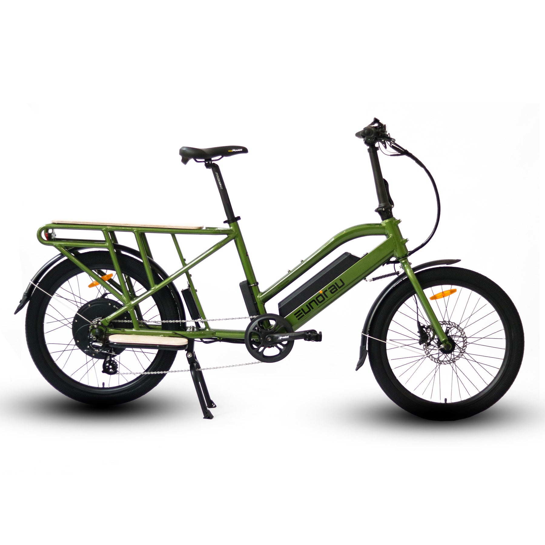 electric cargo bicycles MAX-CARGO 2.0 Els PW 9009 Sage Fly Rods | The integrated battery can Style:15 Degree