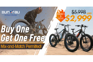 Eunorau DEFENDER-S & FAT-HS: Buy One, Get One Free Off-Road Ebikes