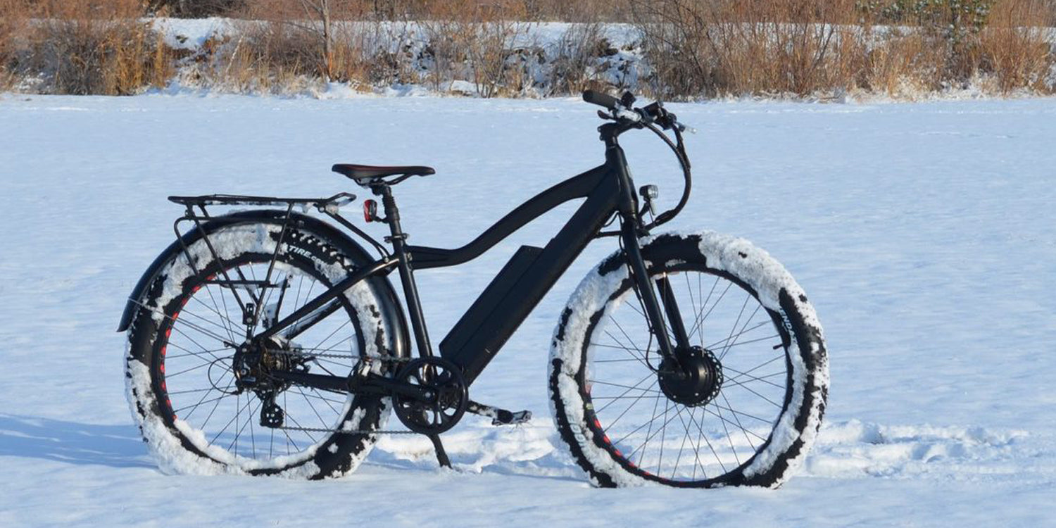 ebike on snow land