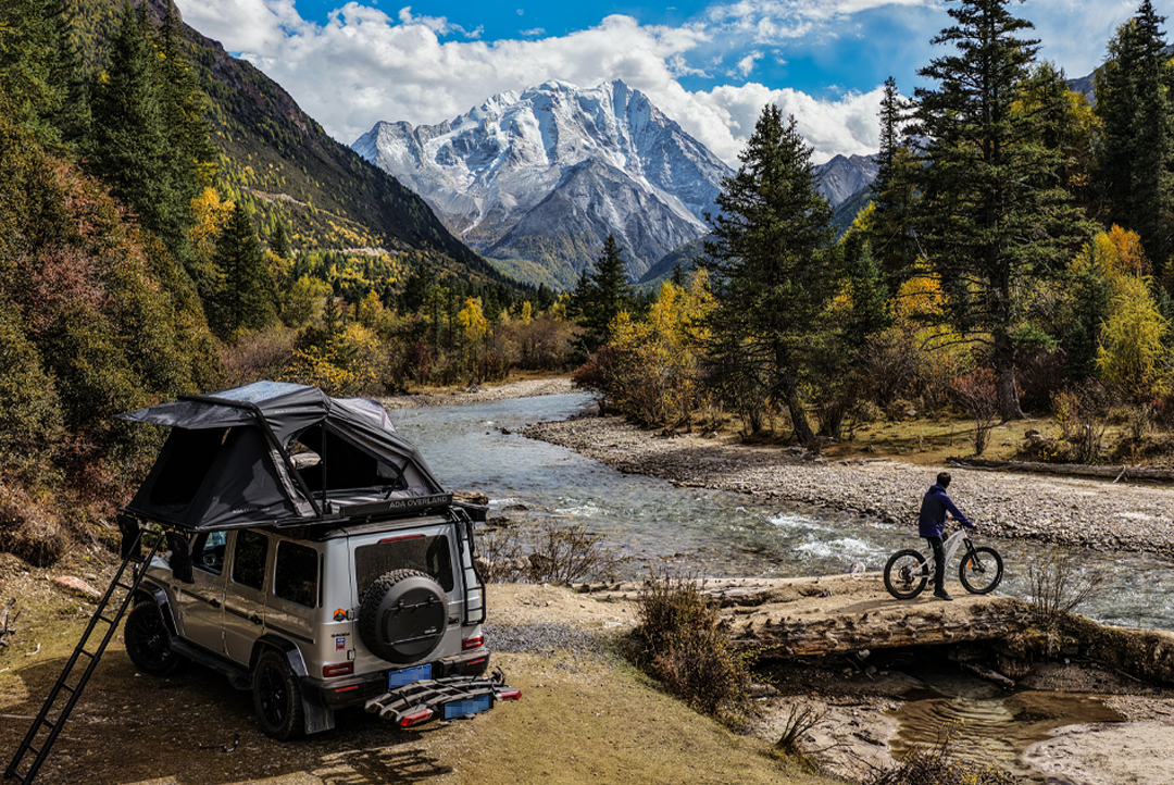 off road ebike in nature field