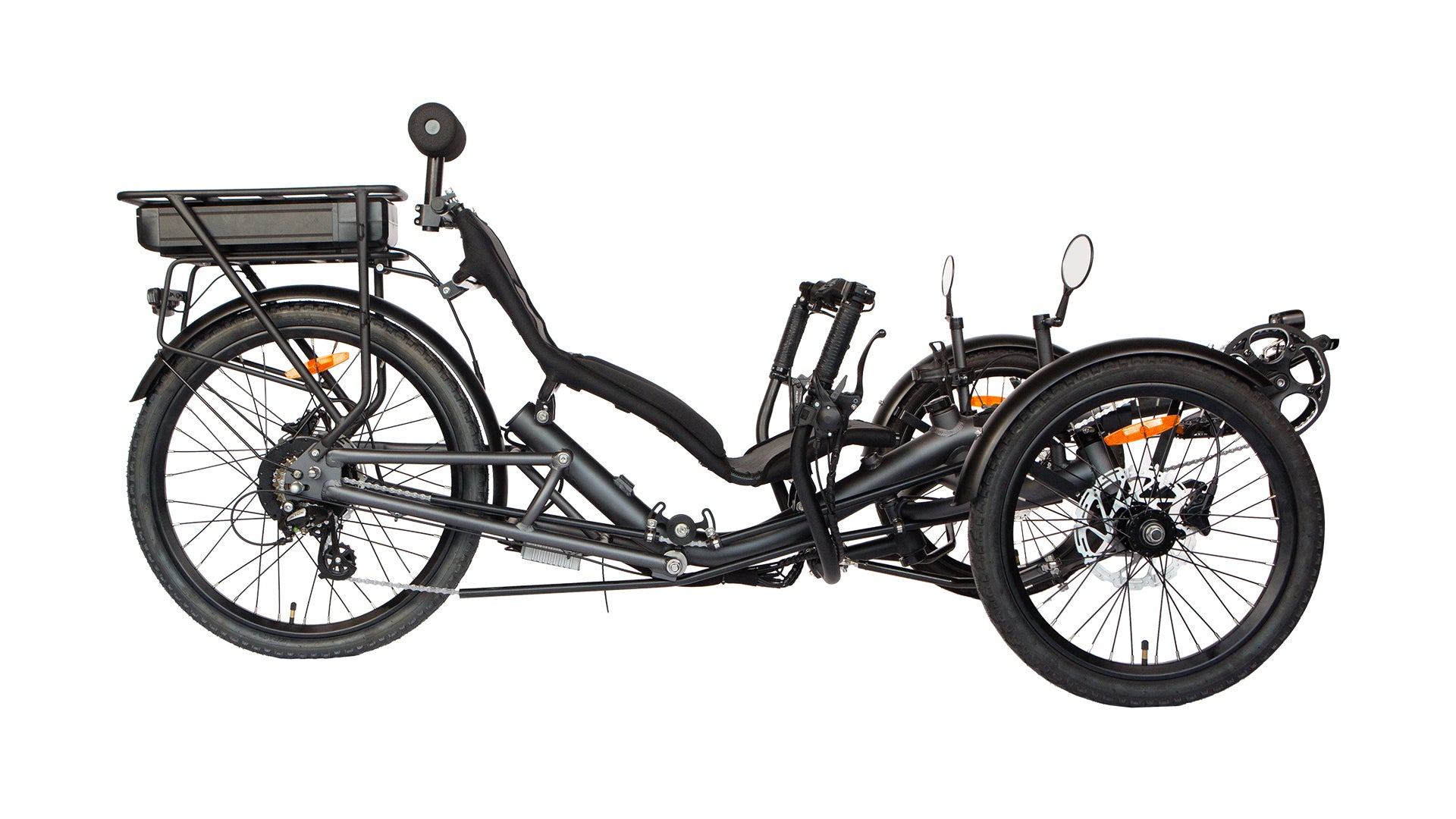 EUNORAU T1 Electric Recumbent Trike 52V 750W 3-Wheel E-Trike for Adults Dark Grey