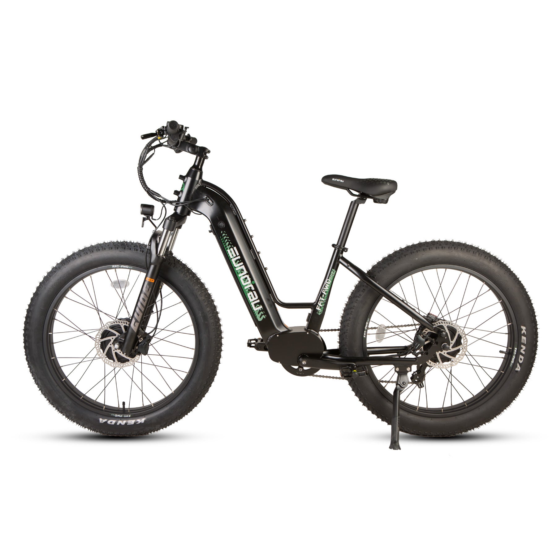 awd electric bicycle Bike for Adults, Peak 4000W Power 26 Fat Tire Ebike, Dual Motor Electric Bicycles, 48V 22.4AH Removable Battery Fast Dual Hydraulic Brakes All Terrain E-Bikes (V3, Black-Blue) powerful experience built for rough All Wheel Drive [ S