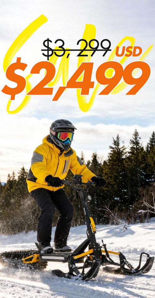 Foldable Stand Up Electric Snow Scooter for Adult｜EUNORAU