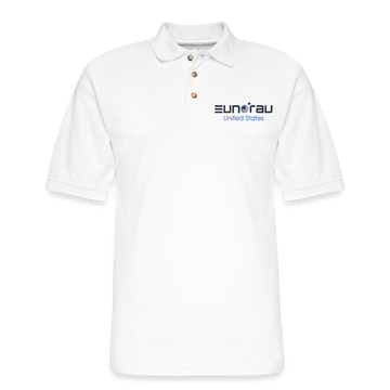 Eunorau Men's Pique Polo Shirt - white