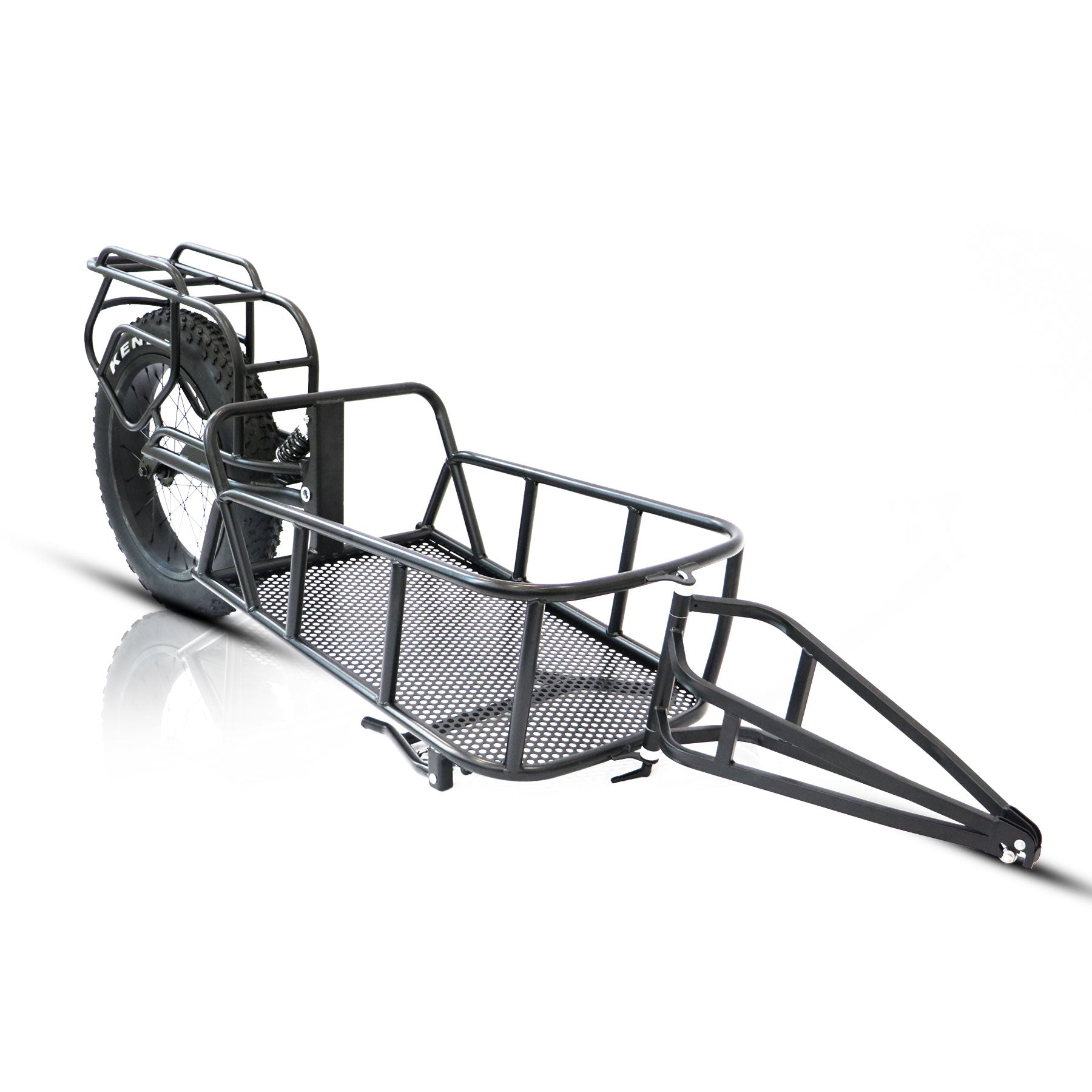 EUNORAU Single track Fat Tire Cargo Bike Trailer For Hunting